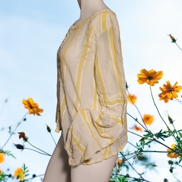 Free People Tops - VTG Free People Gauze button top